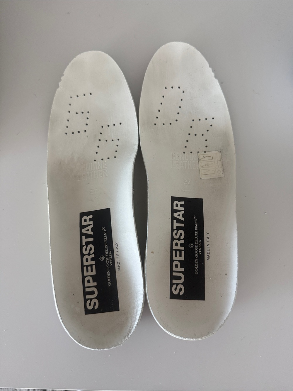 Golden Goose White Leather Sneaker with Pink Star and Silver Toe - Picture 10 of 12